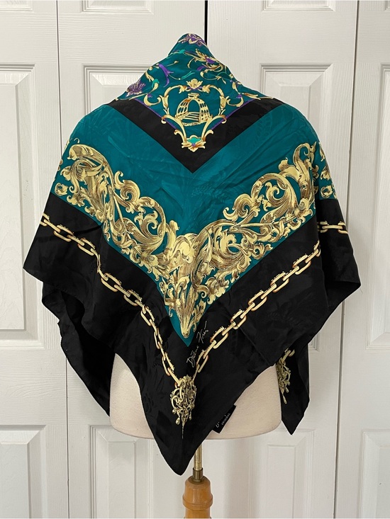 Diane Freis Accessories - Diane Freis Originals Black Silk Scarf